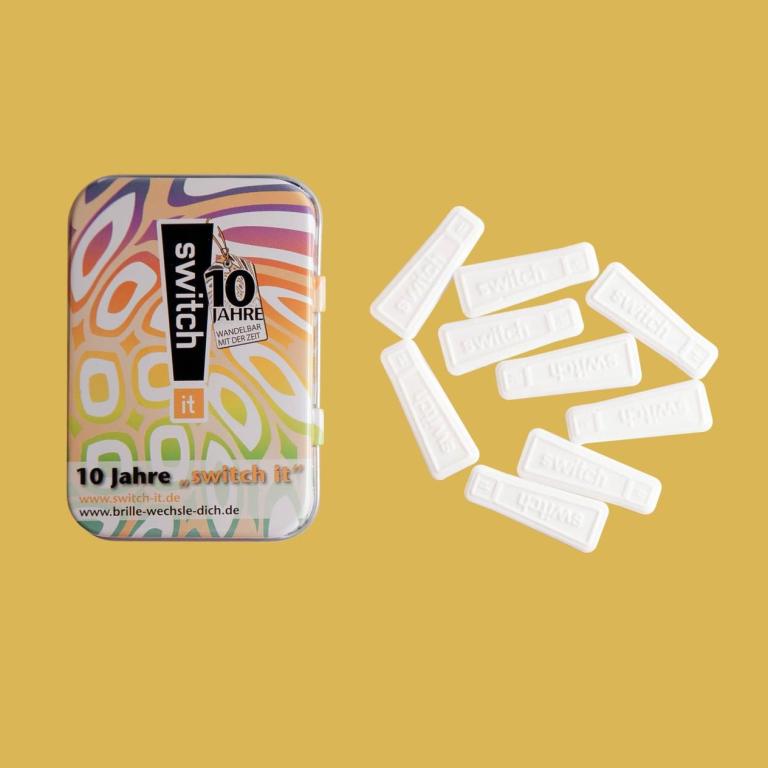 Custom promotional mints in metal tin printed all around