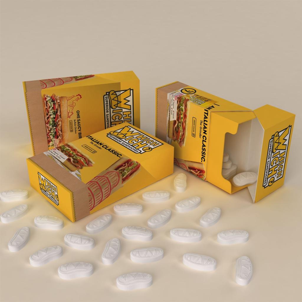 peppermints in the shape of a sandwich