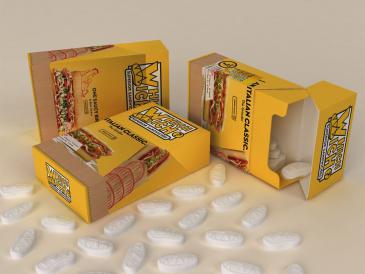 peppermints in the shape of a sandwich