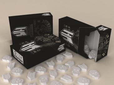 skull bullet shaped peppermints